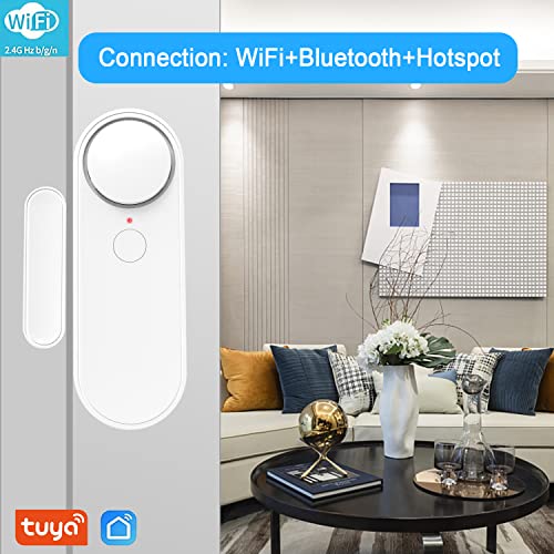 WiFi Door Sensor for Business Burglar Alert - 2 Pack