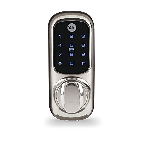 Yale Keyless Door Lock - Chrome, PIN, Tag, Fob