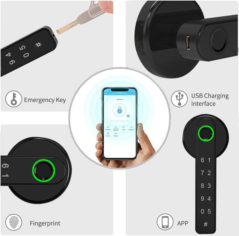 TEKXDD Smart Door 4-in-1 Lock with WiFi
