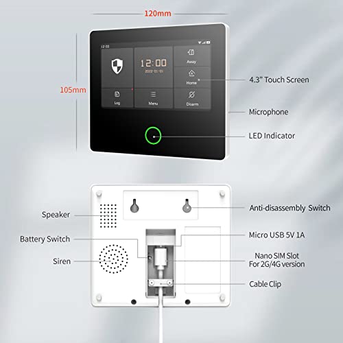 Staniot 8-Piece 4G GSM Home Security Kit
