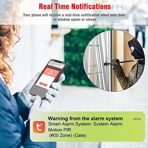 YISEELE WiFi Alarm System: 9-Piece Wireless Home Security