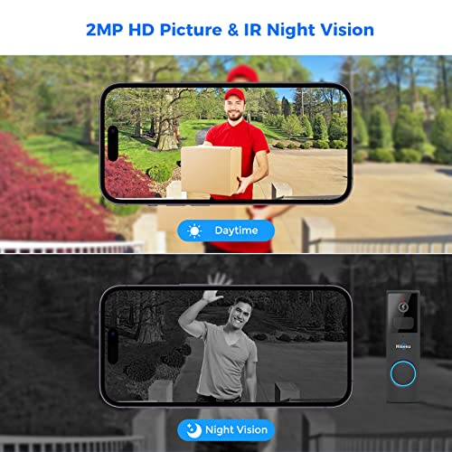 Hiseeu 1080P Video Doorbell with Cloud Storage