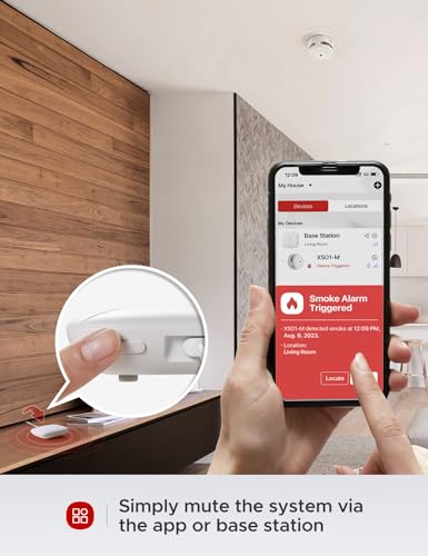 X-Sense Wi-Fi Smoke Alarm with Wireless Interconnection
