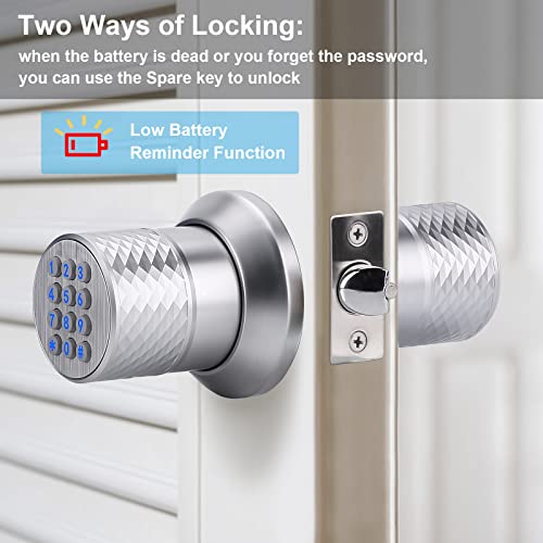 FITNATE Smart Lock Keyless, Waterproof Digital Door Lock