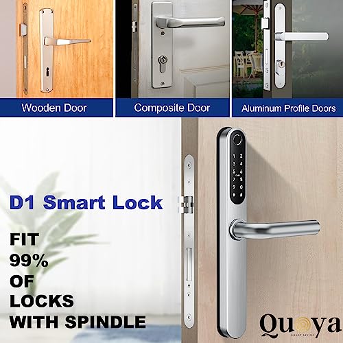QUOYA D1 Smart Door Lock Handle - Keyless Entry