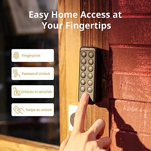 Smart Lock: Keypad, Fingerprint Entry, Front Door