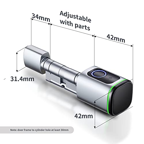 ACNCN 4-in-1 Fingerprint Smart Lock Door Handle