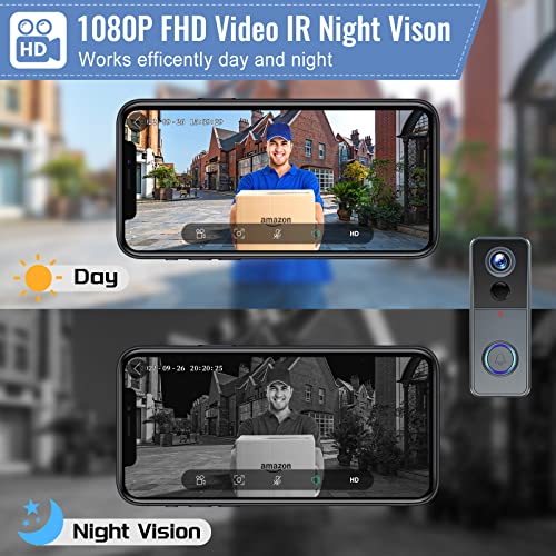 WiFi Video Doorbell Camera with Chime - 1080P HD