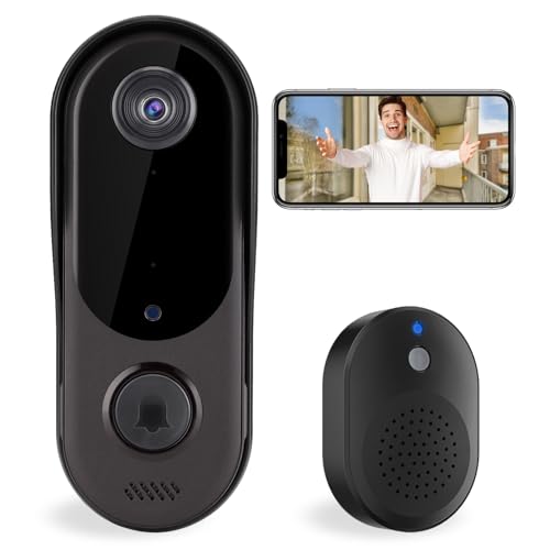 WiFi Video Doorbell Camera with Two-Way Audio & Chime