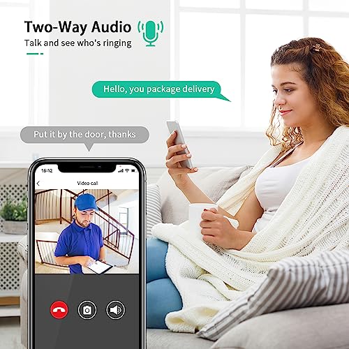 Wireless Video Doorbell with Two-Way Audio & HD Night Vision