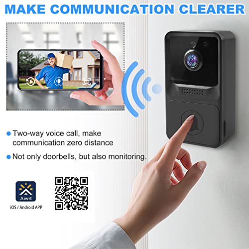 Wireless Doorbell Camera, Smart Wifi Video Door Bell