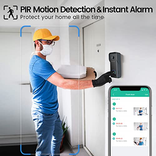 2K HD WiFi Video Doorbell Camera