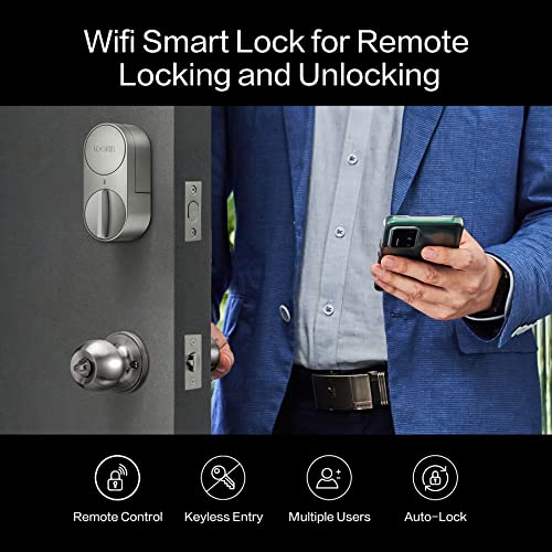 Smart Deadbolt WiFi: Keyless Entry Door with Bluetooth, Alexa & Google