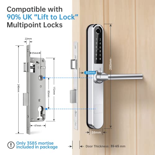 Ruveno Slim Smart Fingerprint Door Lock