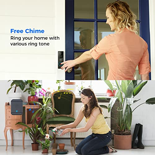 Hiseeu 1080P Video Doorbell with Cloud Storage