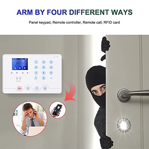 WiFi 4G RFID Home Alarm System, Wireless Burglar Kit