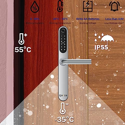 QUOYA D1 Smart Door Lock Handle - Keyless Entry