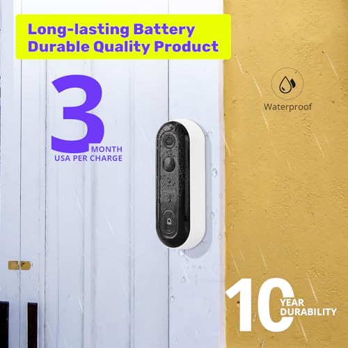 Wireless Video Doorbell Camera with Night Vision