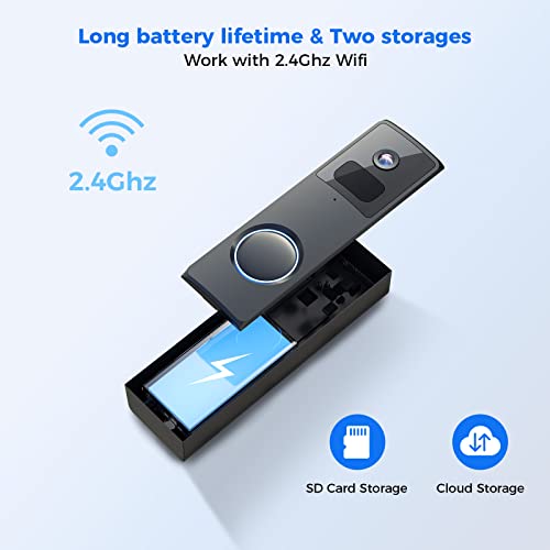 Hiseeu 1080P Video Doorbell with Cloud Storage