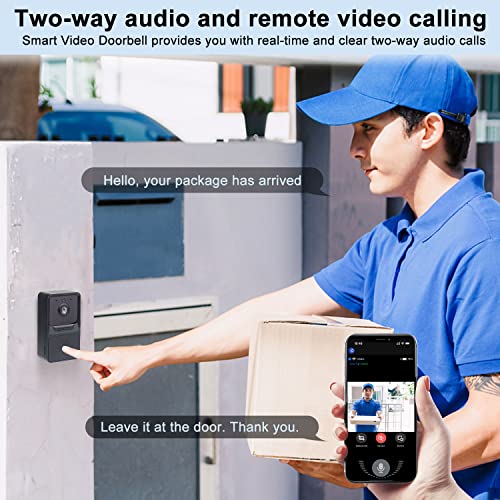 Wireless Video Doorbell: 1080P Smart Security Camera