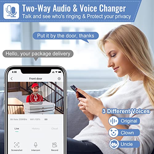 WiFi Video Doorbell Camera with Chime - 1080P HD