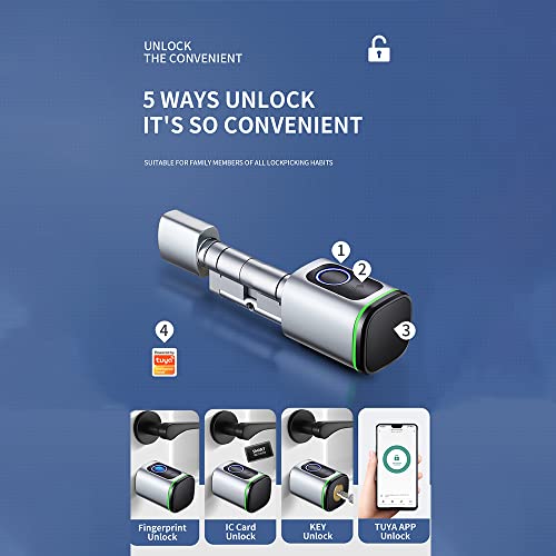 ACNCN 4-in-1 Fingerprint Smart Lock Door Handle