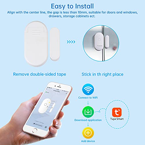 Wireless Smart Door Window Alarm - 2 Pack