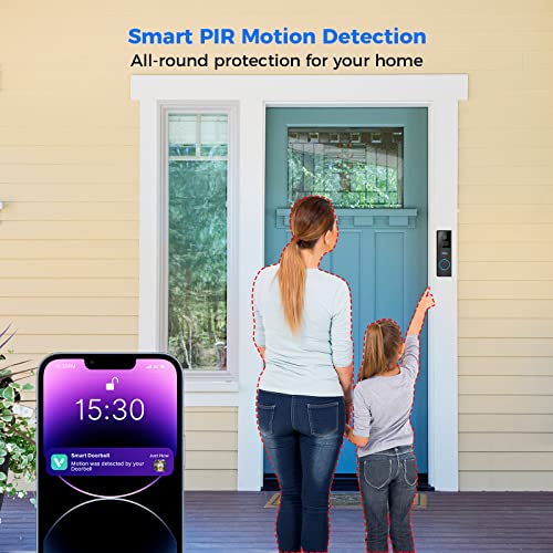 Hiseeu 1080P Video Doorbell with Cloud Storage