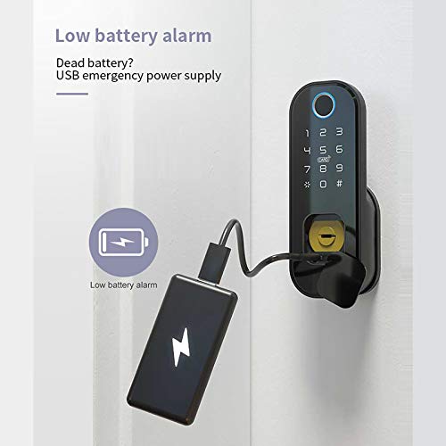 Smart Lock: Rainproof, Fingerprint & WiFi - Alexa/Google Support
