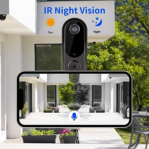 WiFi Video Doorbell Camera with Two-Way Audio & Chime