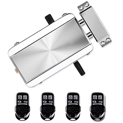 Wireless Smart Door Lock with Remote Control - Silver
