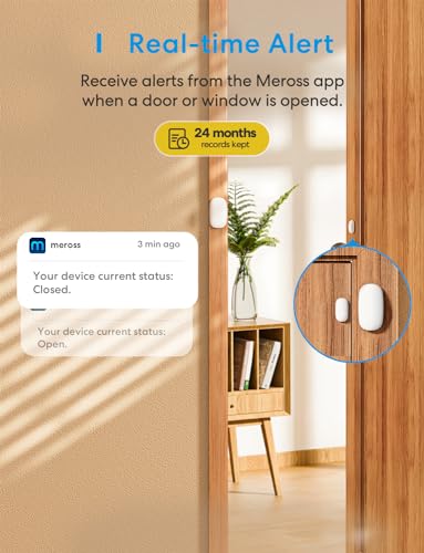 Smart Door Window Sensor with Meross Hub
