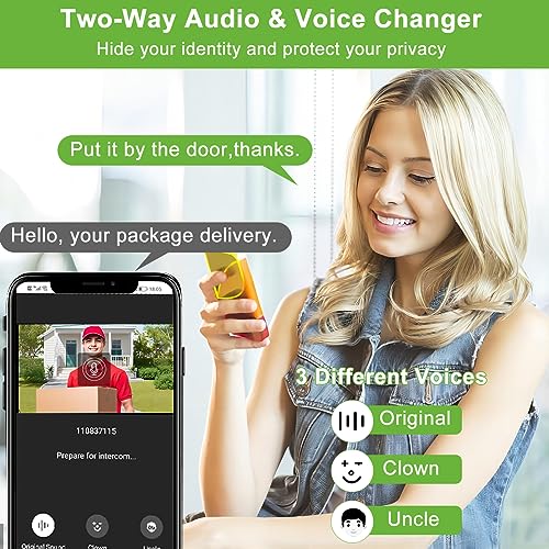 Wireless Video Doorbell Camera with Voice Changer