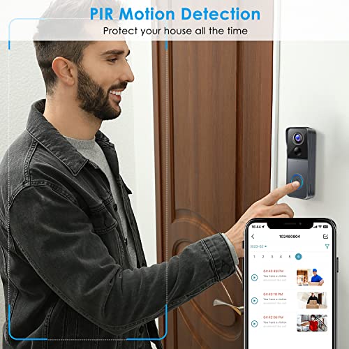 Smart Wireless Doorbell Camera with Chime & Voice Changer