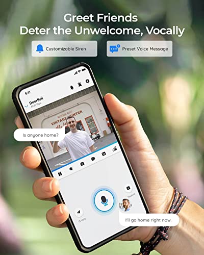 2K WiFi Video Doorbell with Chime & Wide Angle