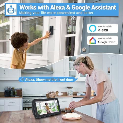 Smart Wireless Video Doorbell Camera with Two-Way Audio