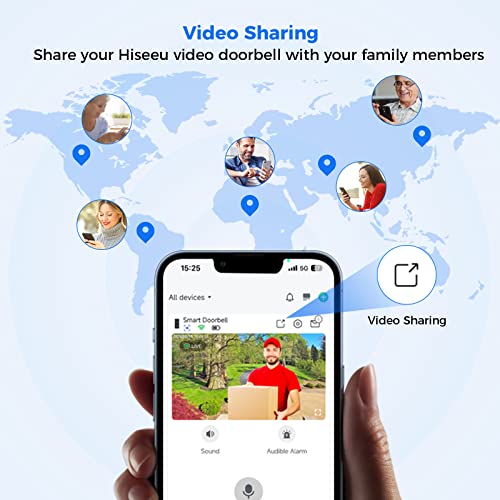 Hiseeu 1080P Video Doorbell with Cloud Storage