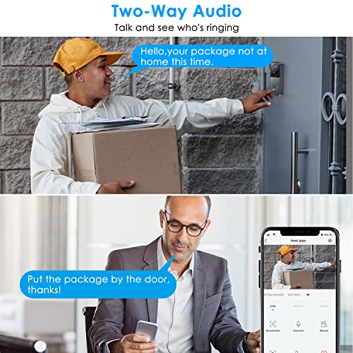Smart Wireless Doorbell Camera with Chime & Voice Changer