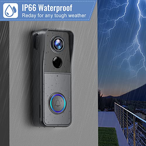WiFi Video Doorbell Camera with Chime - 1080P HD