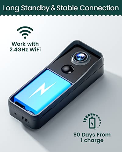 Wireless Doorbell Camera with Chime, Motion Detection
