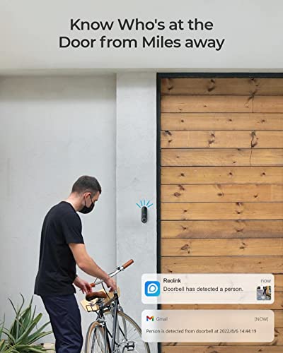 2K WiFi Video Doorbell with Chime & Wide Angle