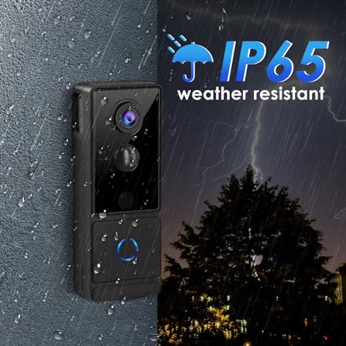 Wireless Video Doorbell Camera with Chime & Alexa