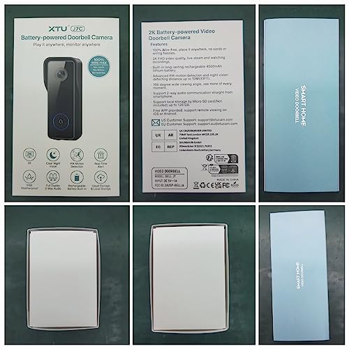 2K HD WiFi Video Doorbell Camera