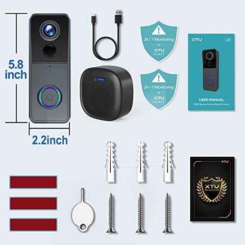 WiFi Video Doorbell Camera with Chime - 1080P HD