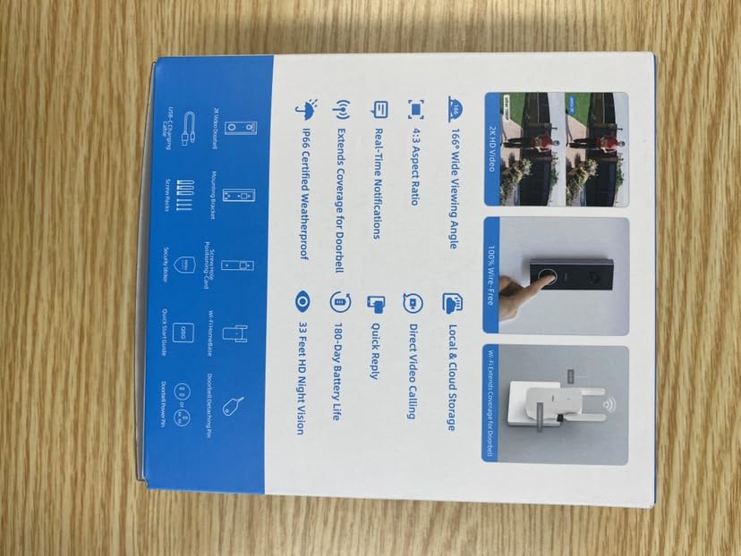 Wireless Doorbell Camera: HD Video, Alexa Compatible