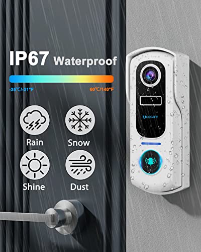 Wireless Video Doorbell with Alexa, Motion Detection