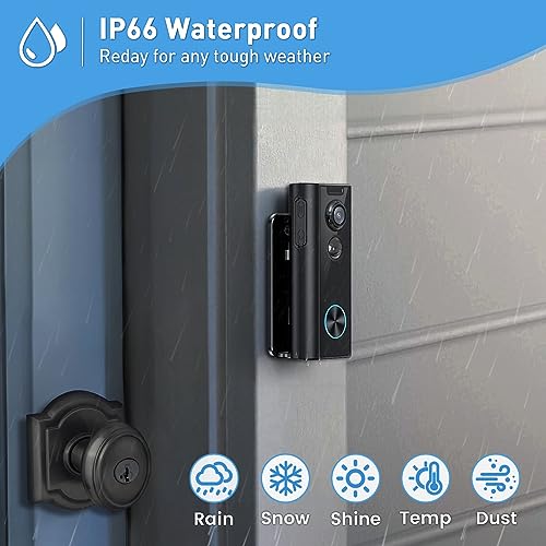 Wireless Doorbell Camera: HD Video, Motion Detection, Audio