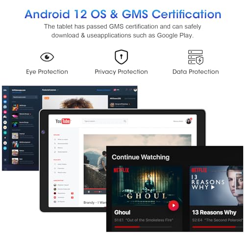 Feyze Tablet: 10" Android, Quad-Core, 4G, 32GB/128GB