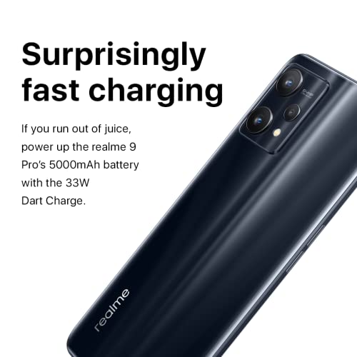 Realme 9 Pro 5G Smartphone, 8+128GB, Midnight Black