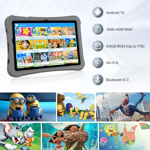 UMIDIGI Kid's 10.1" Android Tablet, 8GB+64GB, WiFi